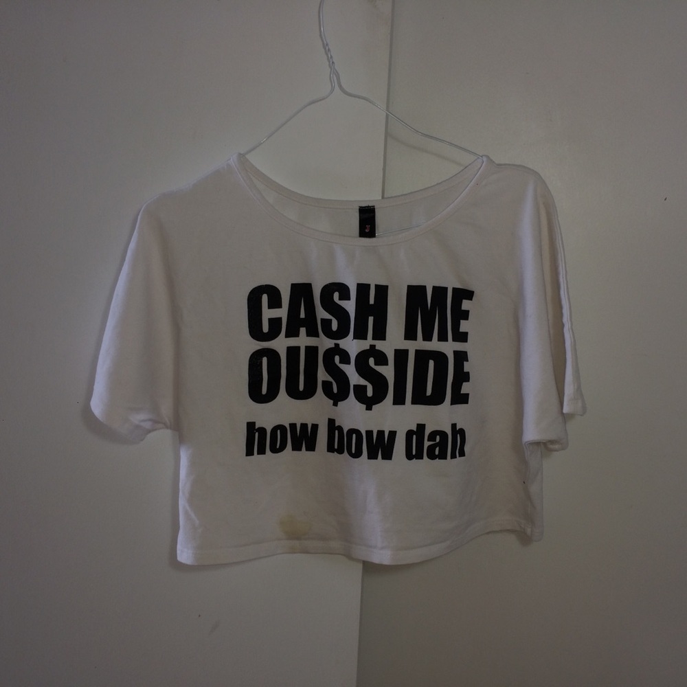 White crop top